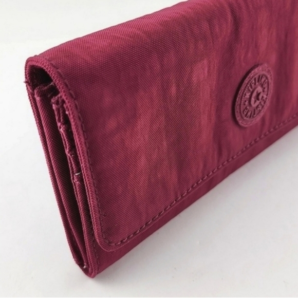 Kipling Teddi Bifold Snap Wine Coloured Wallet - Picture 5 of 12